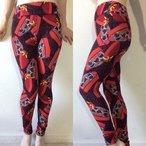 Lularoe Chocolate Box Valentine’s Love OS Leggings